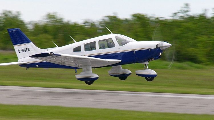 Samolot Piper PA-28 Cherokee. Zdjęcie ilustracyjne.