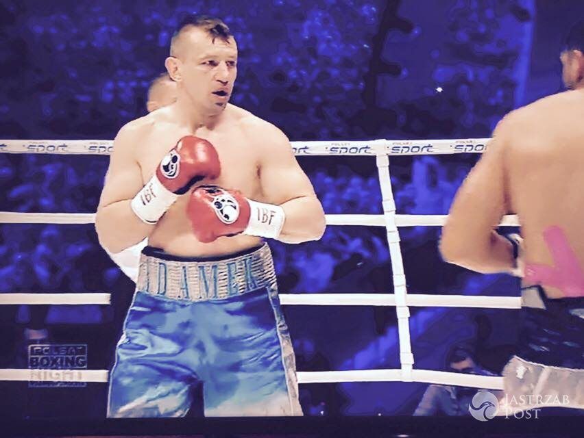Grzegorz Hyży i Agnieszka Popielewicz oglądają boks fot. Facebook.com