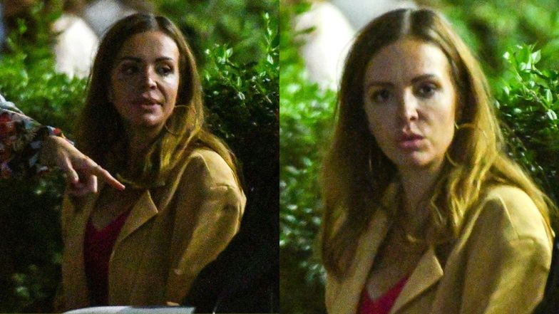 Anna Wendzikowska bawi się z przyjaciółkami na Placu Zbawiciela