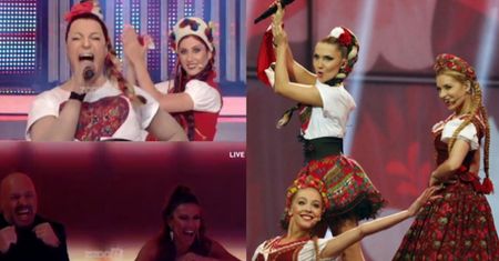 Greckie "Twoja twarz brzmi znajomo": rosły wokalista przebrany za Cleo! (FOTO+WIDEO)