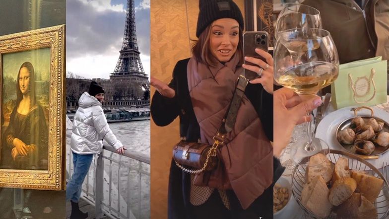 Klaudia Halejcio bawi się w Paryżu 