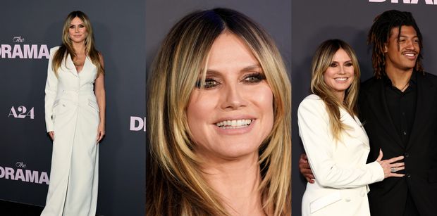 Heidi Klum zabrała na premierę DOROSŁEGO SYNA. Henry Samuel z dumą pozował u boku mamy. Show-biznes się o niego upomni? (ZDJĘCIA)