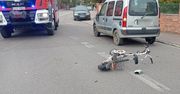 Łeba: 43-latek na hulajnodze doprowadził do zderzenia z samochodem