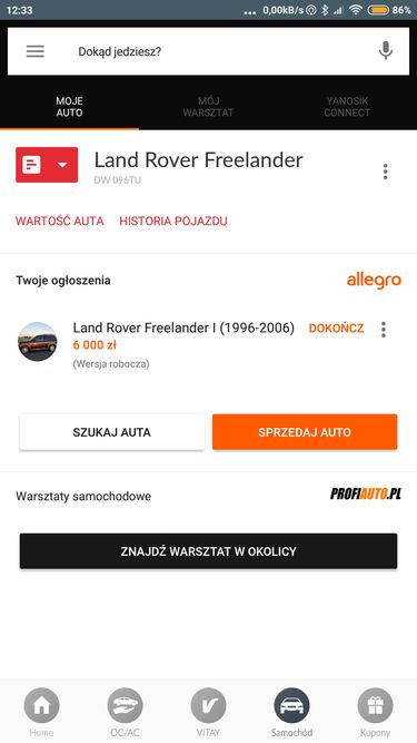 aukcja sprzedaży mojego Freelandera gotowa do wystawienia