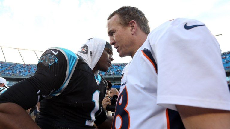 Zdjęcie okładkowe artykułu: AFP / Cam Newton i Peyton Manning to największe gwiazdy 50 Super Bowl