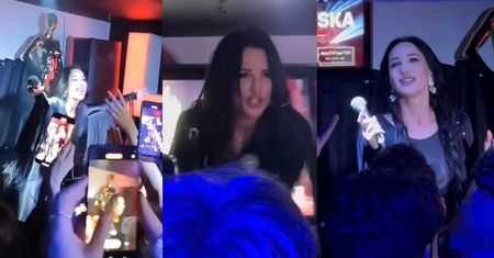 Wyzwolona Justyna Steczkowska SZALEJE na scenie w klubie LGBT i tłumaczy się z akcji z Black Eyed Peas: "Pamiętacie tę CHRYJĘ?!"