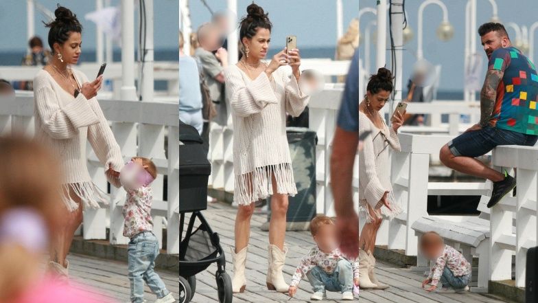 Maja Hyży spaceruje z rodziną po Sopocie