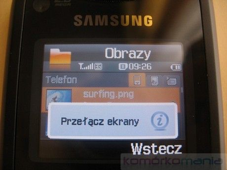 Cellna recenzja: SAMSUNG SGH-F500 5