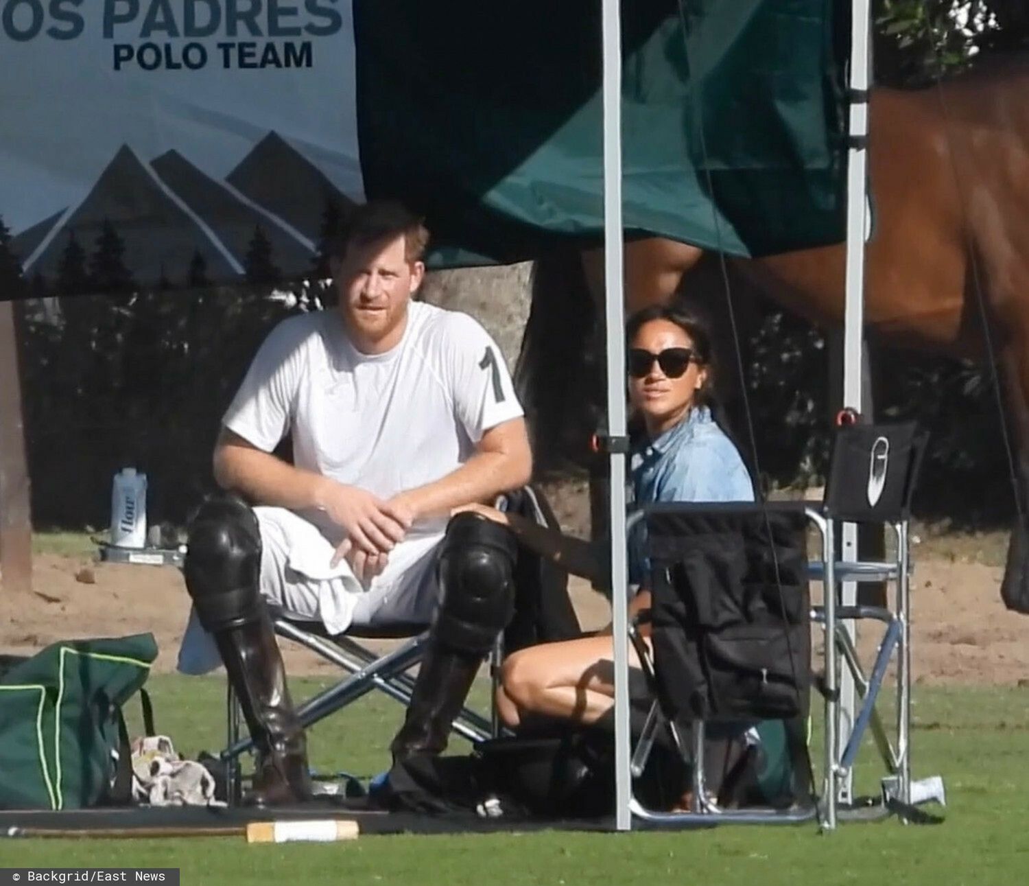 Meghan Markle i książę Harry na meczu polo