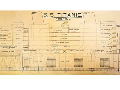 Historyczny rysunek Titanica na aukcji