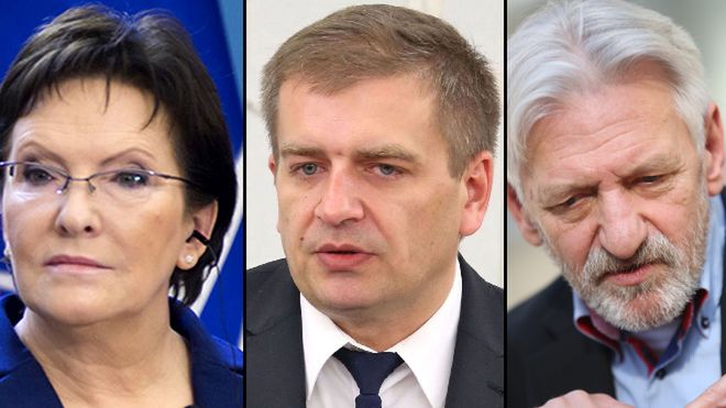 Ewa Kopacz, Bartosz Arłukowicz i prof. Andrzej Horban<br>