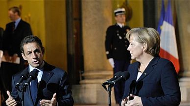 Nicolas Sarkozy i Angela Merkel
