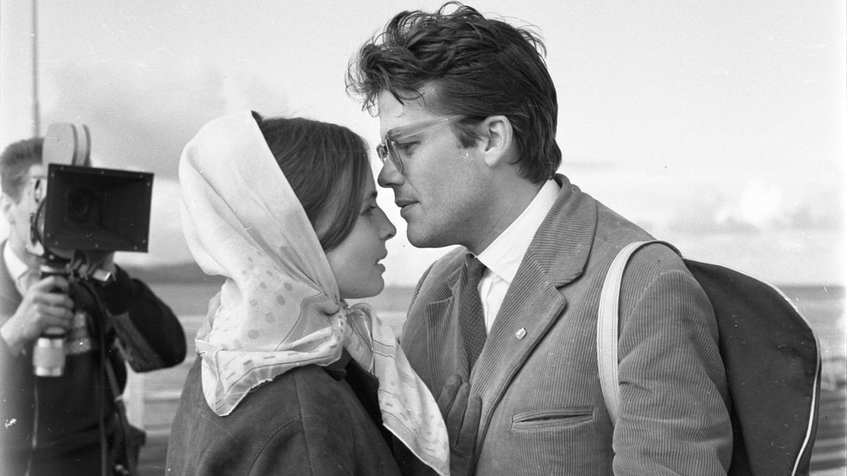 Zbigniew Cybulski z żoną