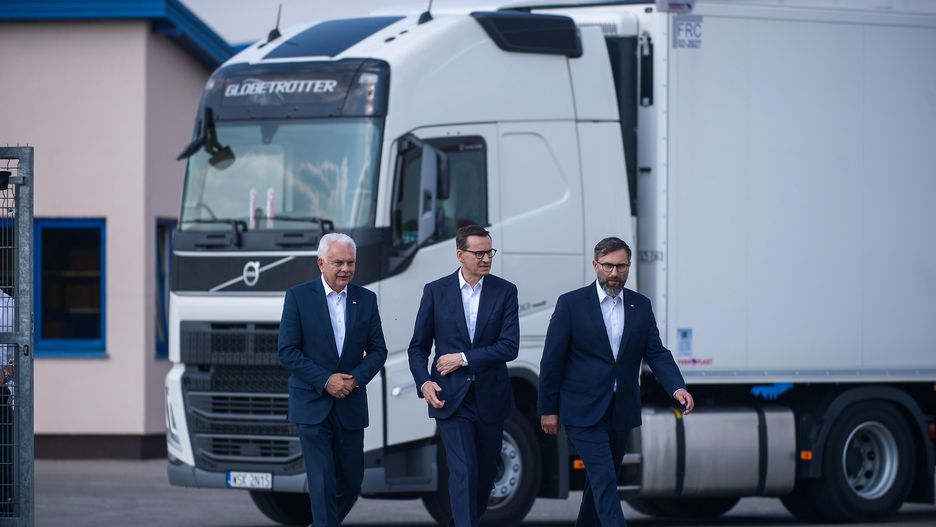 Mateusz Morawiecki, Michał Kuczmierowski i Waldemar Kraska