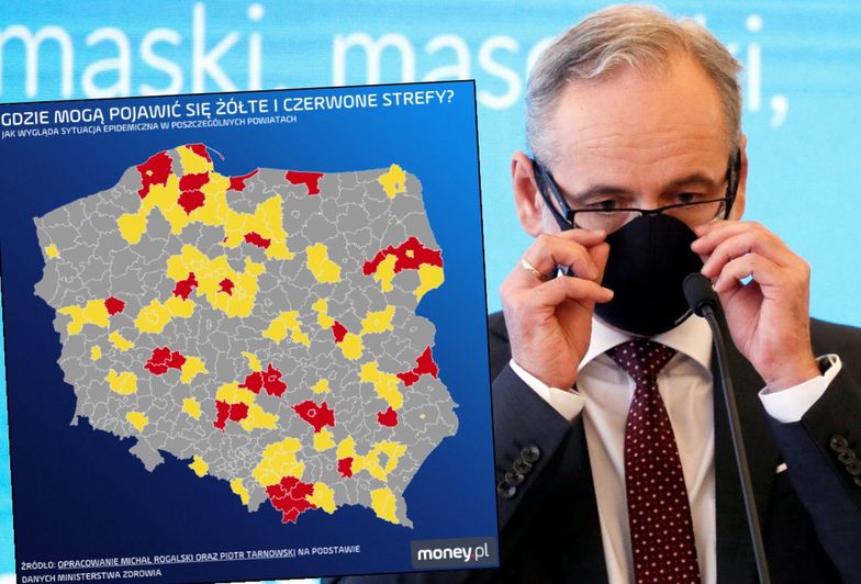 Polska żółta i czerwona. "Mały lockdown" dla 10 mln Polaków już w tym tygodniu