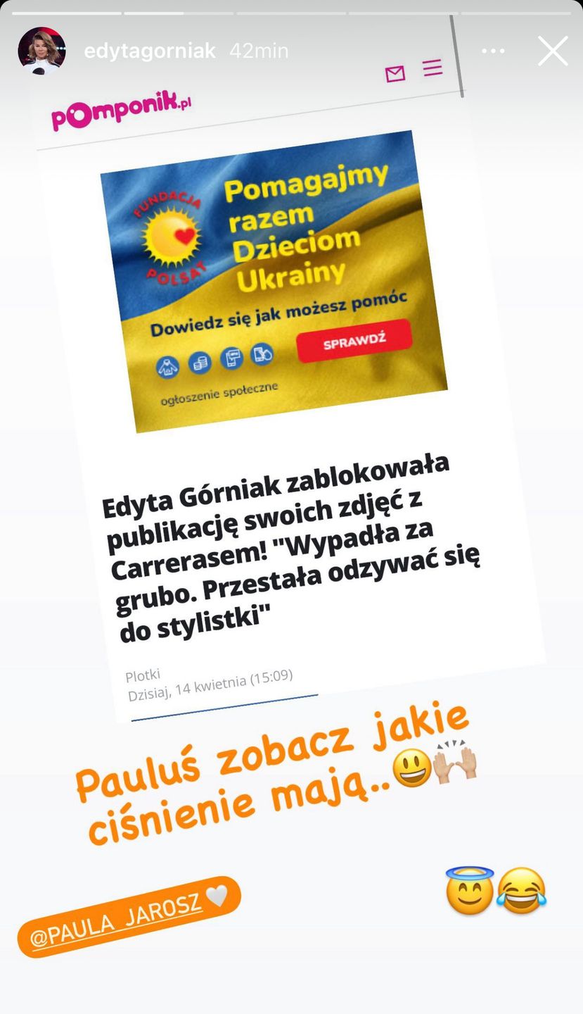 Edyta Górniak reaguje na doniesienia