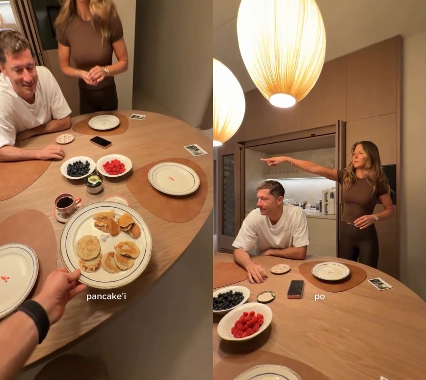 Bagi wybrał się z wizytą do Lewandowskich