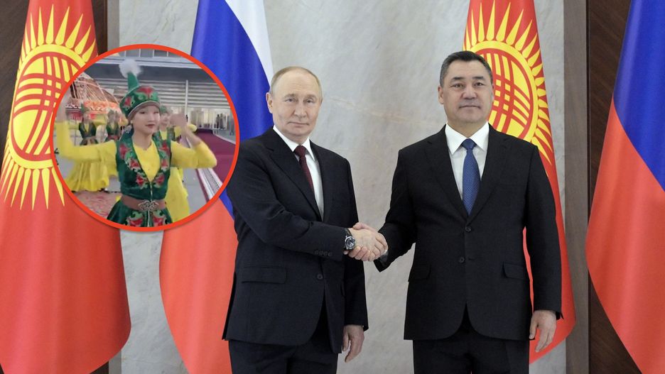 Powitanie Władimira Putina