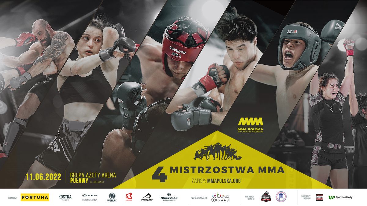 Plakat promujący 4 Mistrzostwa MMA Polska