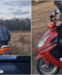 Wideo: Motorowerzysta "kaskader" uciekał przed policją. Miał kilka powodów