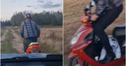 Wideo: Motorowerzysta "kaskader" uciekał przed policją. Miał kilka powodów