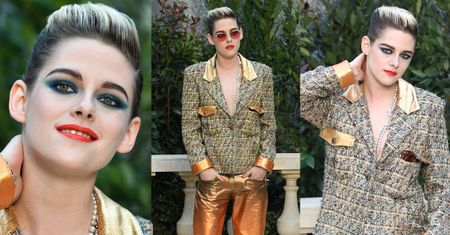 Androgyniczna Kristen Stewart wdzięczy się na pokazie Chanel