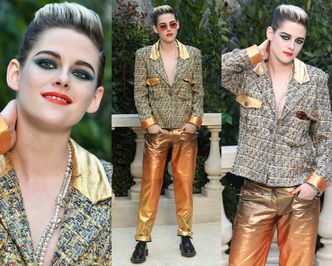 Androgyniczna Kristen Stewart wdzięczy się na pokazie Chanel