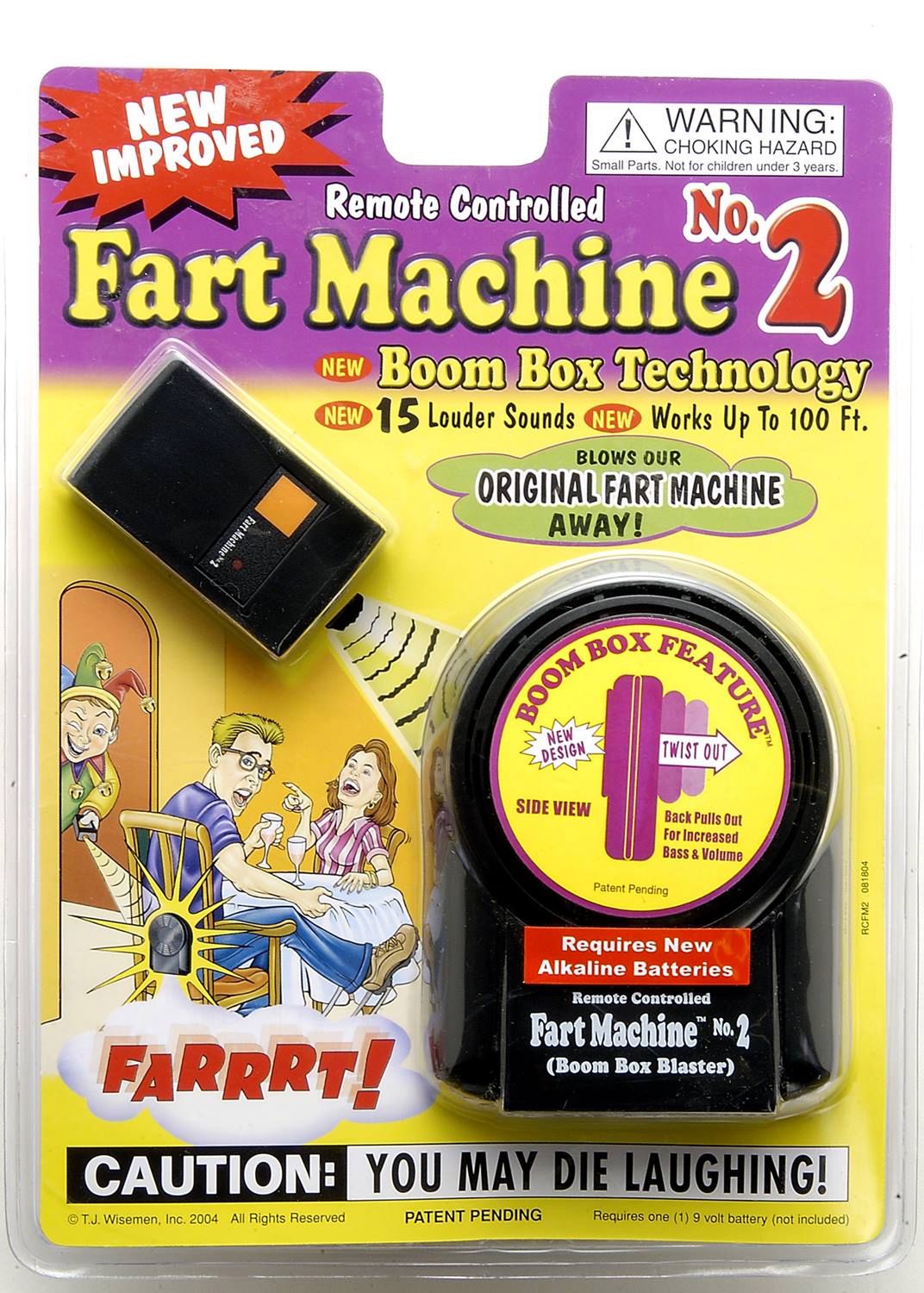 Remote-controlled fart machine