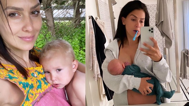 Hilaria Baldwin karmi piersią