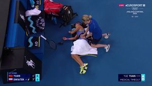 Dlatego przerwano mecz Świątek z Chinką. Konieczna była pomoc