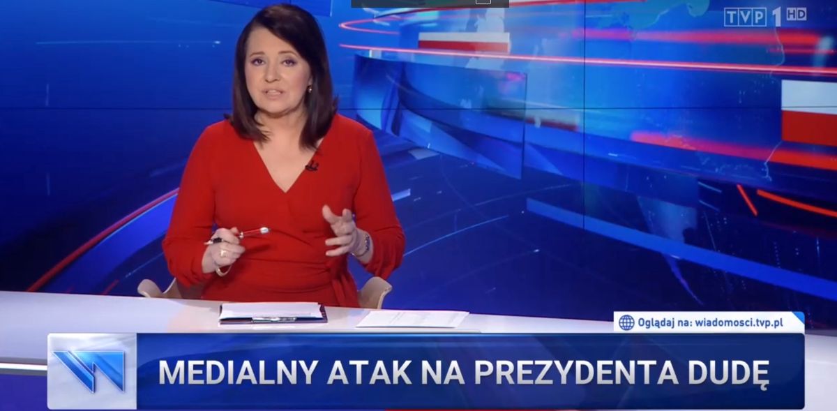 "Wiadomości" TVP dalej uderzają w Rafała Trzaskowskiego. Wymienili sprzyjające mu media