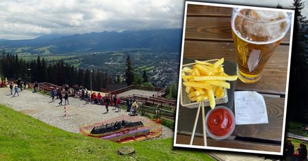 Zamówiła małe frytki i piwo na Gubałówce. Pokazała paragon grozy