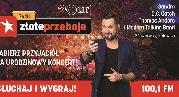 Złote Przeboje z konkursem „Drużyna Prokopa”, w którym można wygrać bilety na urodzinowy koncert rozgłośni