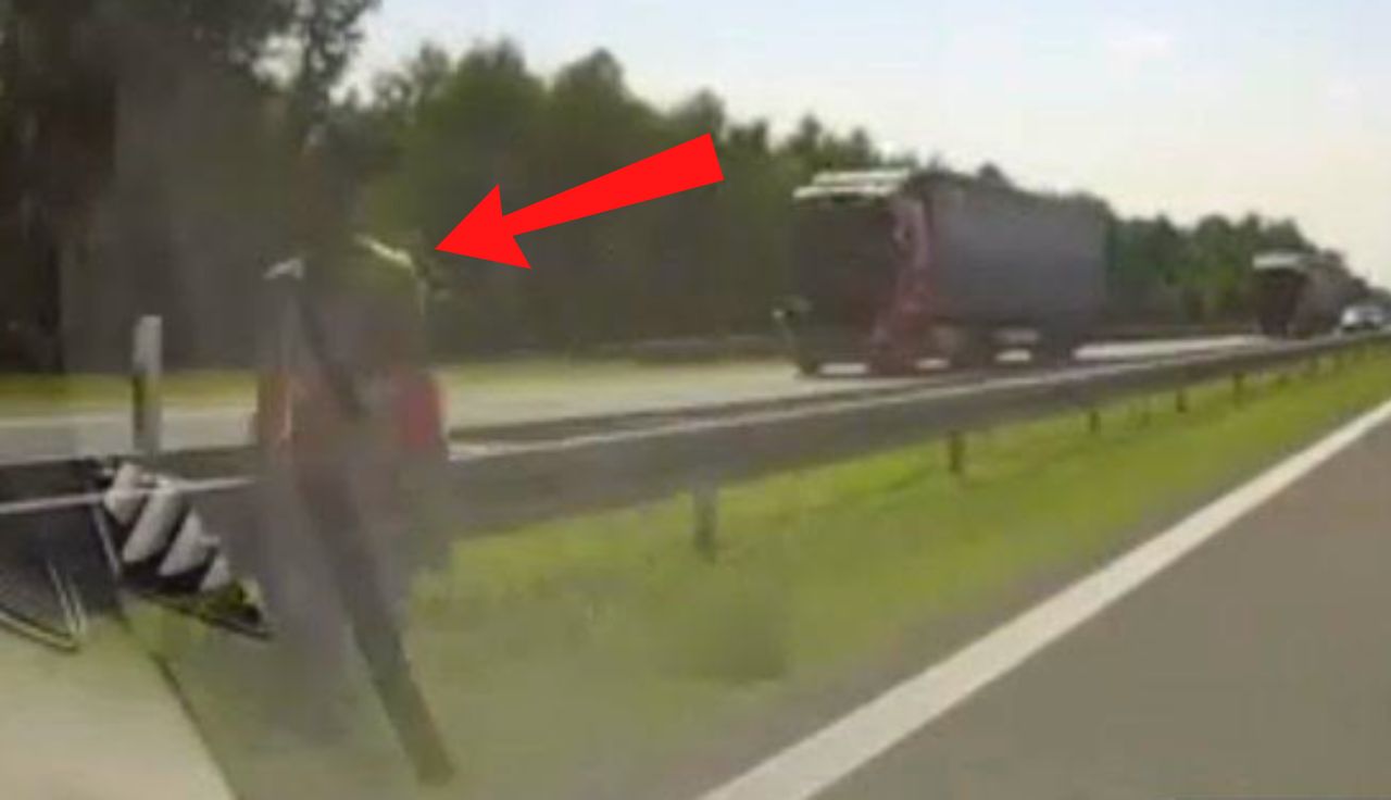 "Skrajna głupota". Kobieta nagrana na A1. Komentarz zbędny