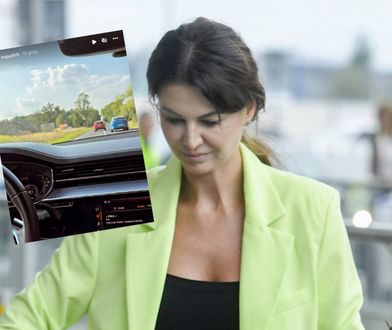 Maja Rutkowski nagrywała podczas prowadzenia auta. Nie przeszkodziło jej to w wyprzedzaniu