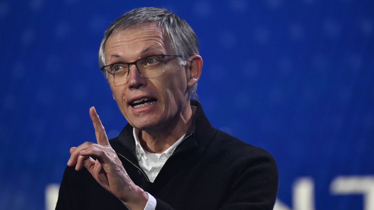 Carlos Tavares, chief executive officer of Stellantis NV, speaks during a press event at the 2023 CES event in Las Vegas, Nevada, US, on Thursday, Jan. 5, 2023. For the first time, CES has a theme: how technology is addressing the worlds biggest challenges. Photographer: Bridget Bennett/Bloomberg via Getty Images