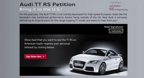 Petycja o Audi TT RS - podpiszesz?