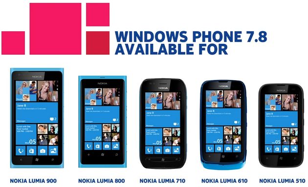 windows phone 7.8 aktualizacja nokia lumia 510 610 710 800 900