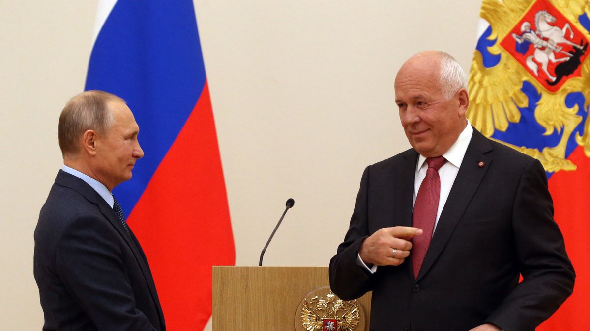 Sergey Chemezov przezs Rostec i Władimir Putin