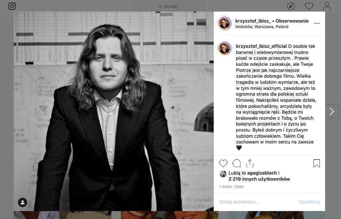 Krzysztof Ibisz pożegnał Piotra Woźniaka-Staraka