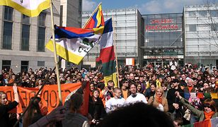Manifestacja na rzecz Tybetu w Krakowie
