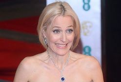 "Z Archiwum X": Gillian Anderson w pogniecionej sukni na czerwonym dywanie