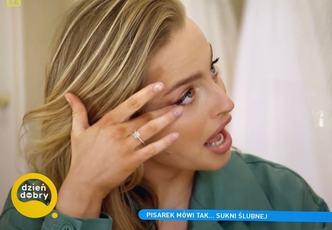 Karolina Pisarek mierzy suknie ślubne | fot. zrzut z Dzień Dobry TVN