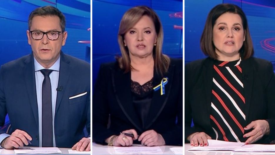Prezenterzy "Wiadomości" TVP