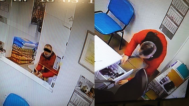Złodziej w przychodni weterynaryjnej Cor-vet w Konopnicy