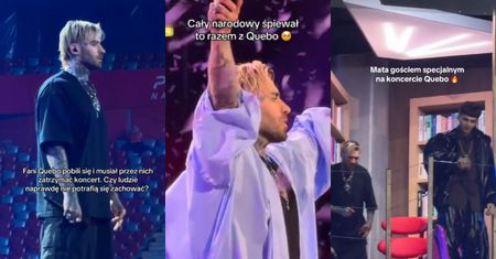 (Przed)ostatni koncert Quebonafide na Narodowym pełen zaskoczeń. Były omdlenia, przerwy, a przed sceną doszło do BÓJKI