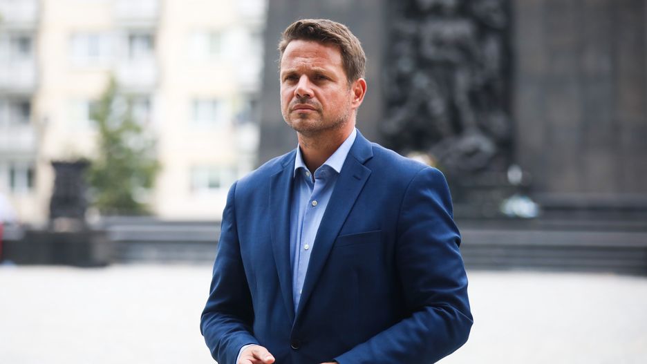 Mayor of  Warsaw Rafal Trzaskowski is a new candidate of the main opposition party in  presidentian election after Civic Coalition candidate Malgorzata Kidawa-Blonska quits presidential run. In this file picture Rafal Trzaskowski attends a press conference at the Polin Museum of the History of Polish Jews on 2nd September, 2019 in Warsaw, Poland. (Photo by Beata Zawrzel/NurPhoto via Getty Images)