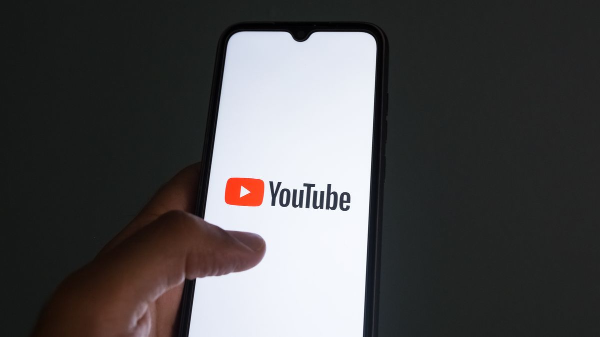The YouTube logo appears on a smartphone screen in this photo illustration in Athens, Greece, on August 5, 2025. (Photo by Nikolas Kokovlis/NurPhoto via Getty Images)