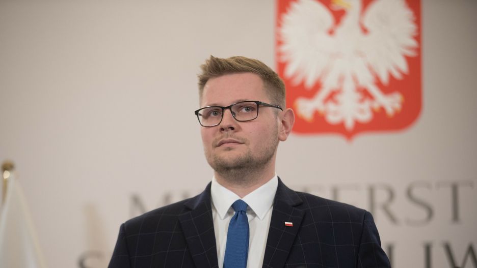 Wiceminister sprawiedliwości Michał Woś

