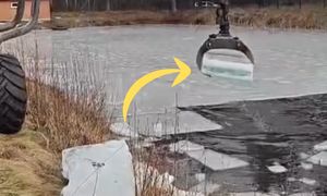 Zaczęli wydobywać lód. Leśnicy mają w tym tajemniczy cel